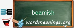 WordMeaning blackboard for beamish